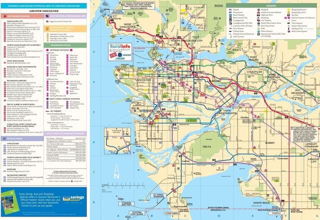 Mapa drogowa Vancouver