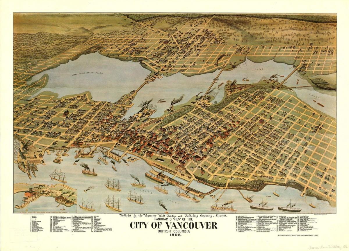 Antyczna mapa Vancouver
